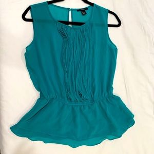 Teal forever 21 Small blouse. Gently used.